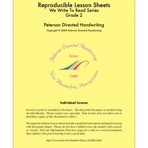 Reproducible Lesson Sheets Grade 2