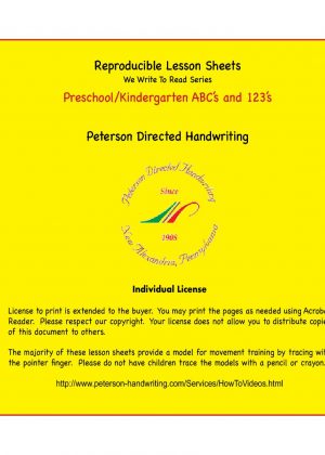 Reproducible Lesson Sheets Preschool & Kindergarten