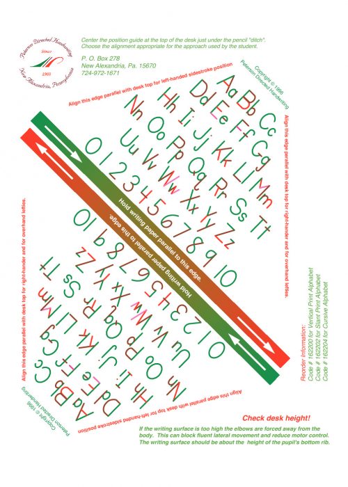 Position Guide – Vertical Print